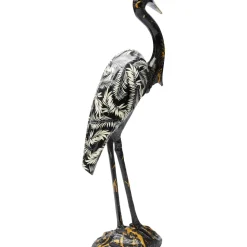Figurine Décorative Heron Noir 70Cm