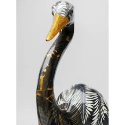 Figurine Décorative Heron Noir 70Cm