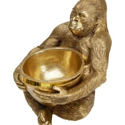 Figurine Décorative Holding Bowl Dore 41Cm