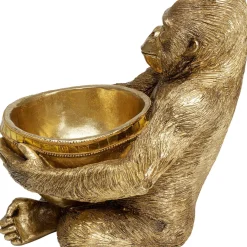Figurine Décorative Holding Bowl Dore 41Cm