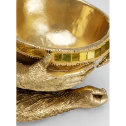 Figurine Décorative Holding Bowl Dore 41Cm