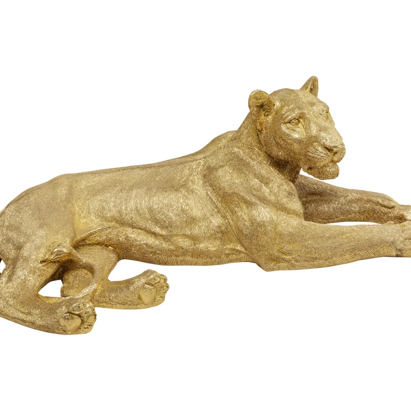 Figurine Décorative Lion Dore 113Cm