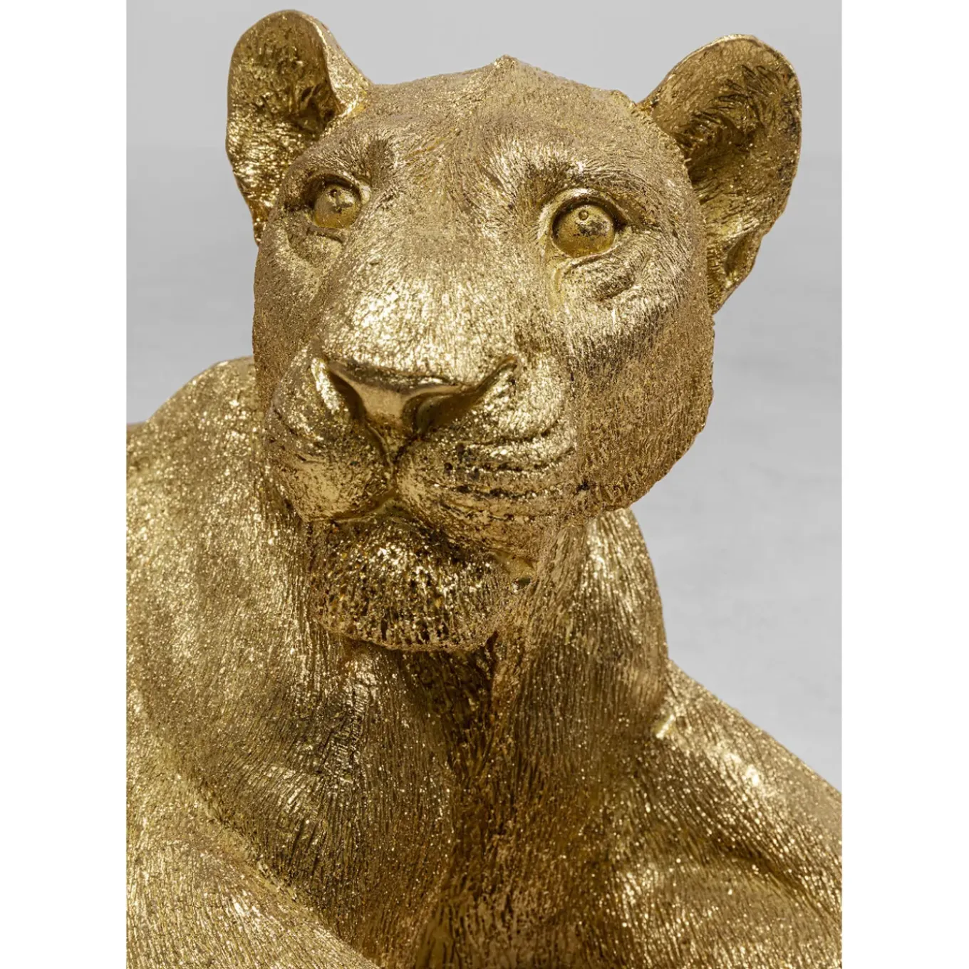Figurine Décorative Lion Dore 113Cm