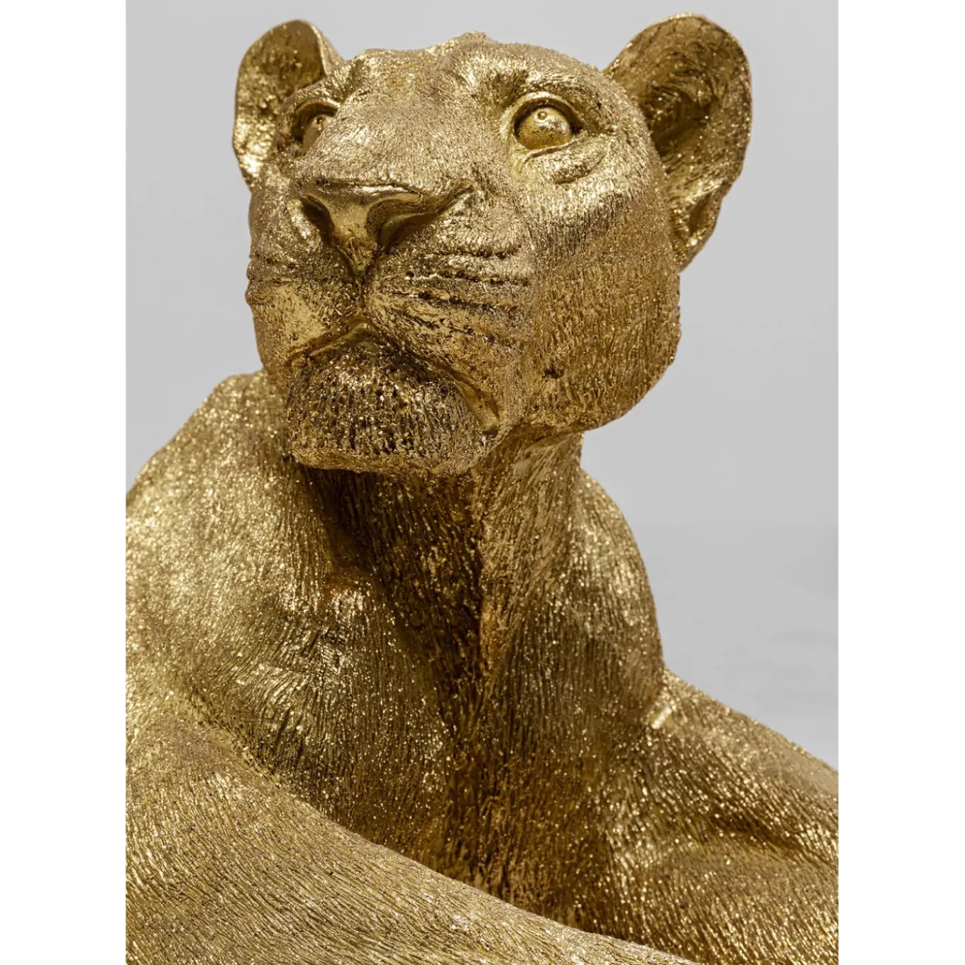 Figurine Décorative Lion Dore 113Cm