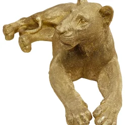 Figurine Décorative Lion Dore 113Cm