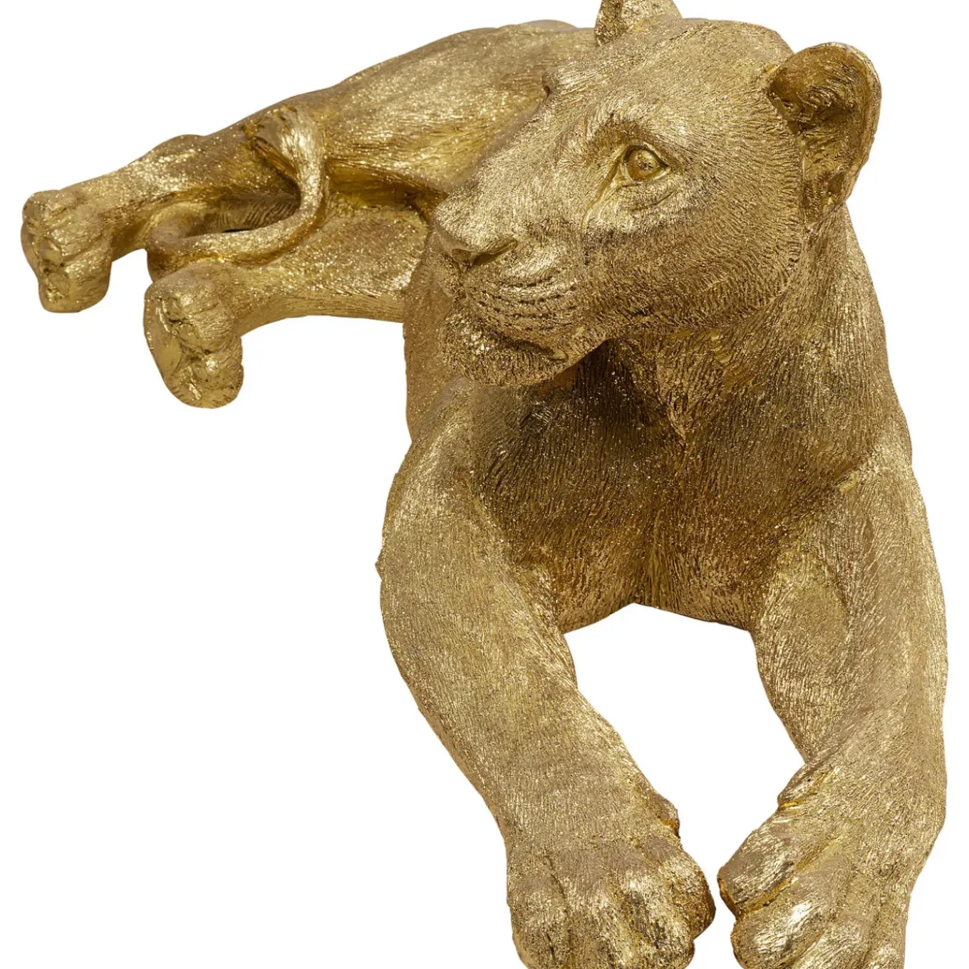 Figurine Décorative Lion Dore 113Cm