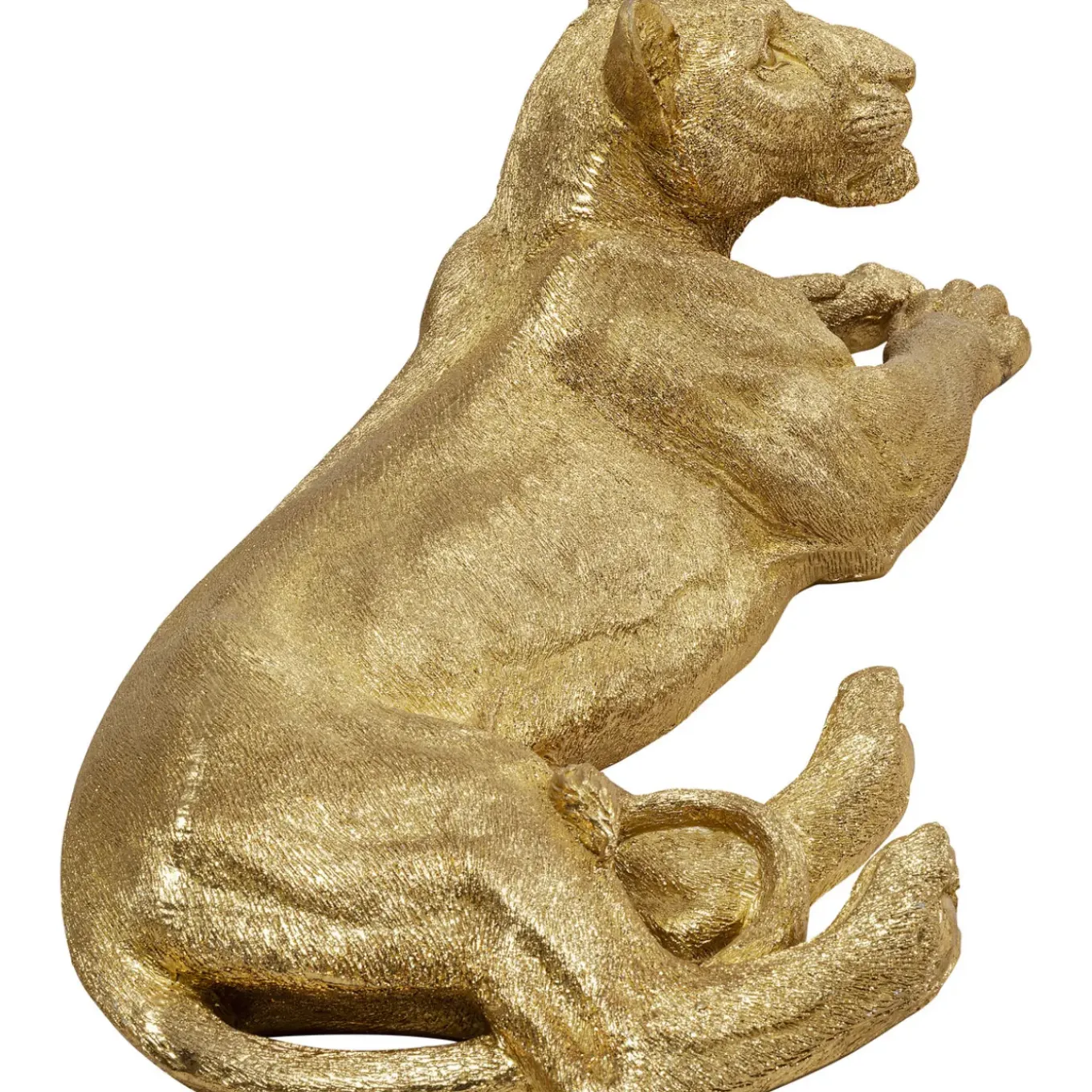 Figurine Décorative Lion Dore 113Cm