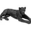 Figurine Décorative Lion Noir 113Cm