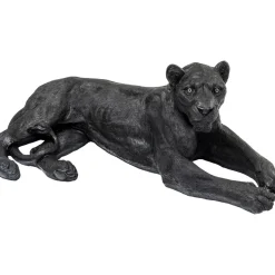 Figurine Décorative Lion Noir 113Cm
