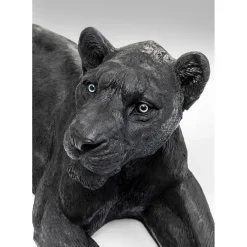 Figurine Décorative Lion Noir 113Cm