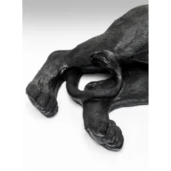Figurine Décorative Lion Noir 113Cm
