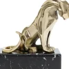 Figurine Décorative Lion On Marble 34Cm