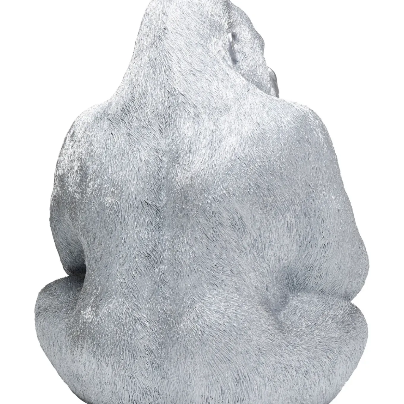 Figurine Décorative Monkey Gorilla Side Xl Argente