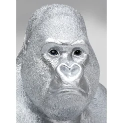Figurine Décorative Monkey Gorilla Side Xl Argente