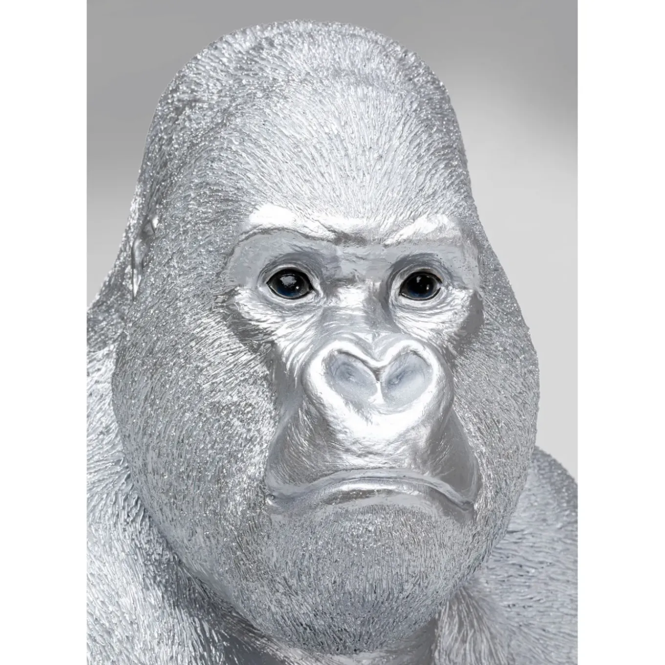 Figurine Décorative Monkey Gorilla Side Xl Argente