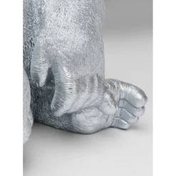 Figurine Décorative Monkey Gorilla Side Xl Argente