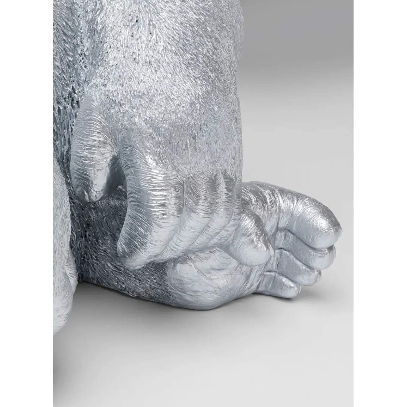 Figurine Décorative Monkey Gorilla Side Xl Argente