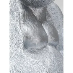 Figurine Décorative Monkey Gorilla Side Xl Argente