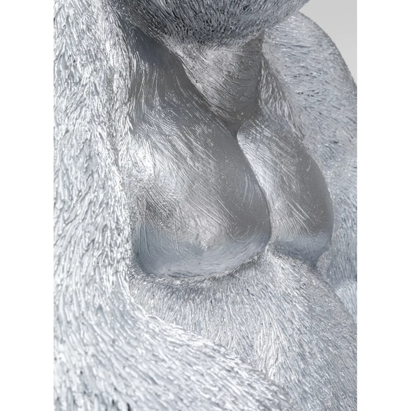 Figurine Décorative Monkey Gorilla Side Xl Argente