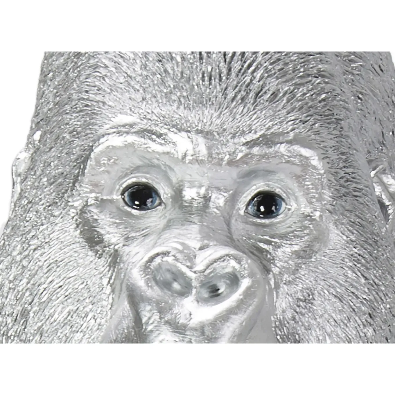 Figurine Décorative Monkey Gorilla Side Xl Argente