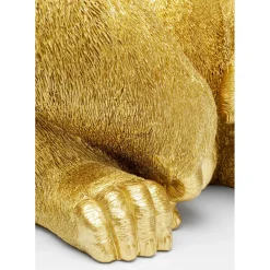 Figurine Décorative Monkey Gorilla Side Dore 76Cm
