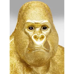 Figurine Décorative Monkey Gorilla Side Dore 76Cm