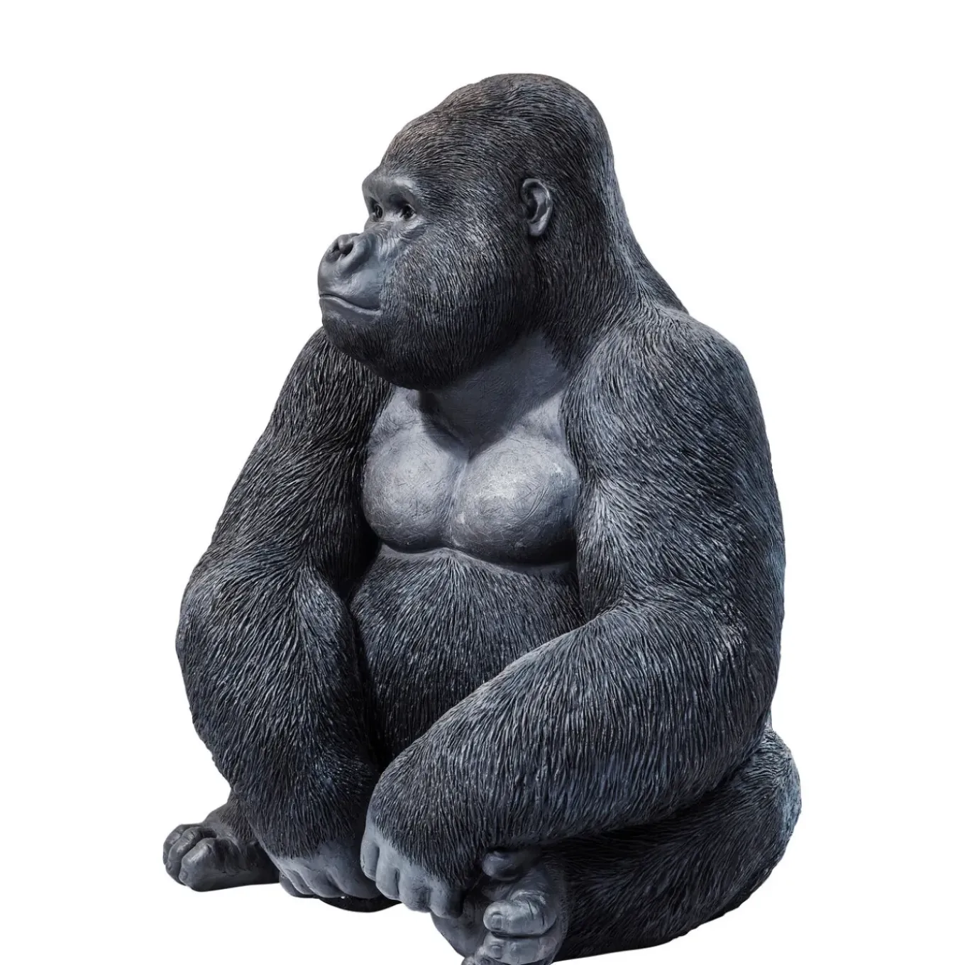 Figurine Décorative Monkey Gorilla Side Noir76Cm