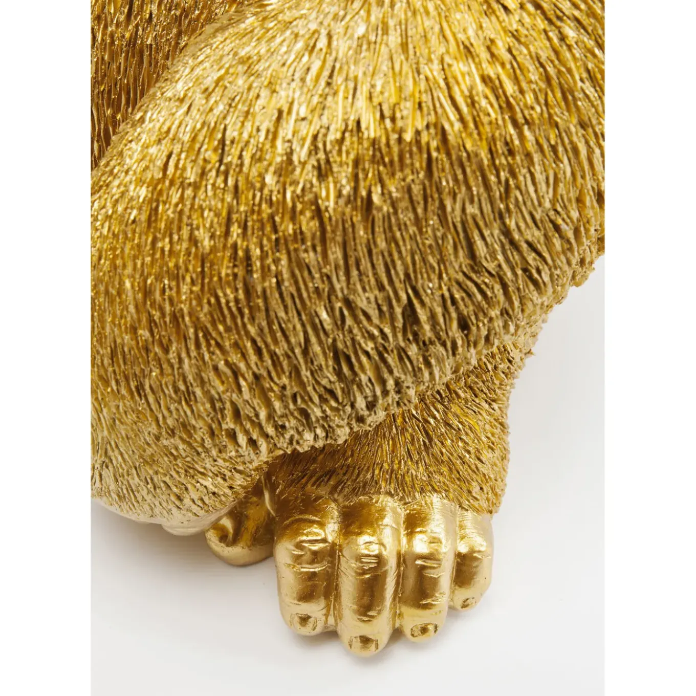 Figurine Décorative Monkey Gorilla Side Dore 39Cm