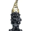 Figurine Décorative Nain Standing Noir-Dore 45