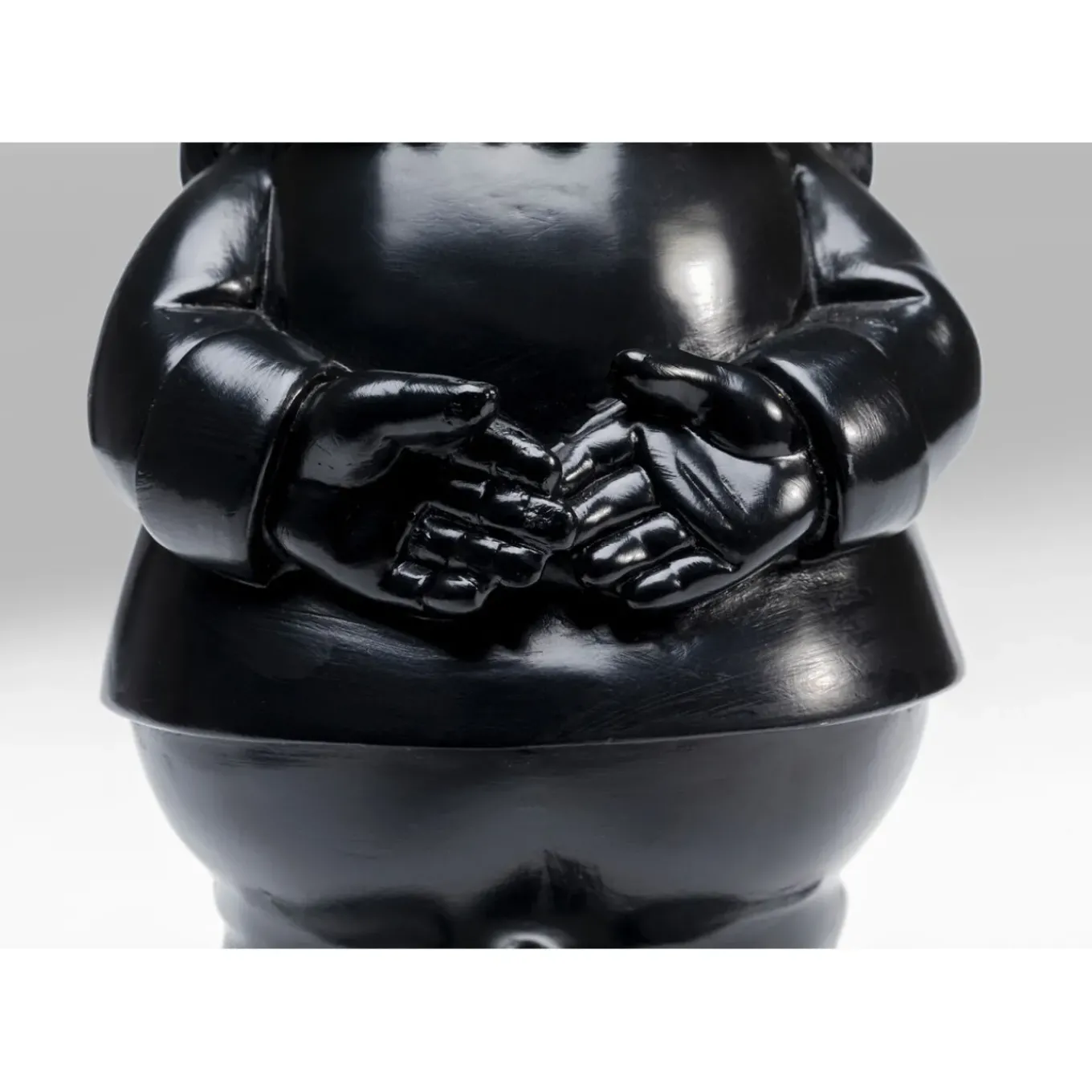 Figurine Décorative Nain Standing Noir-Dore 30