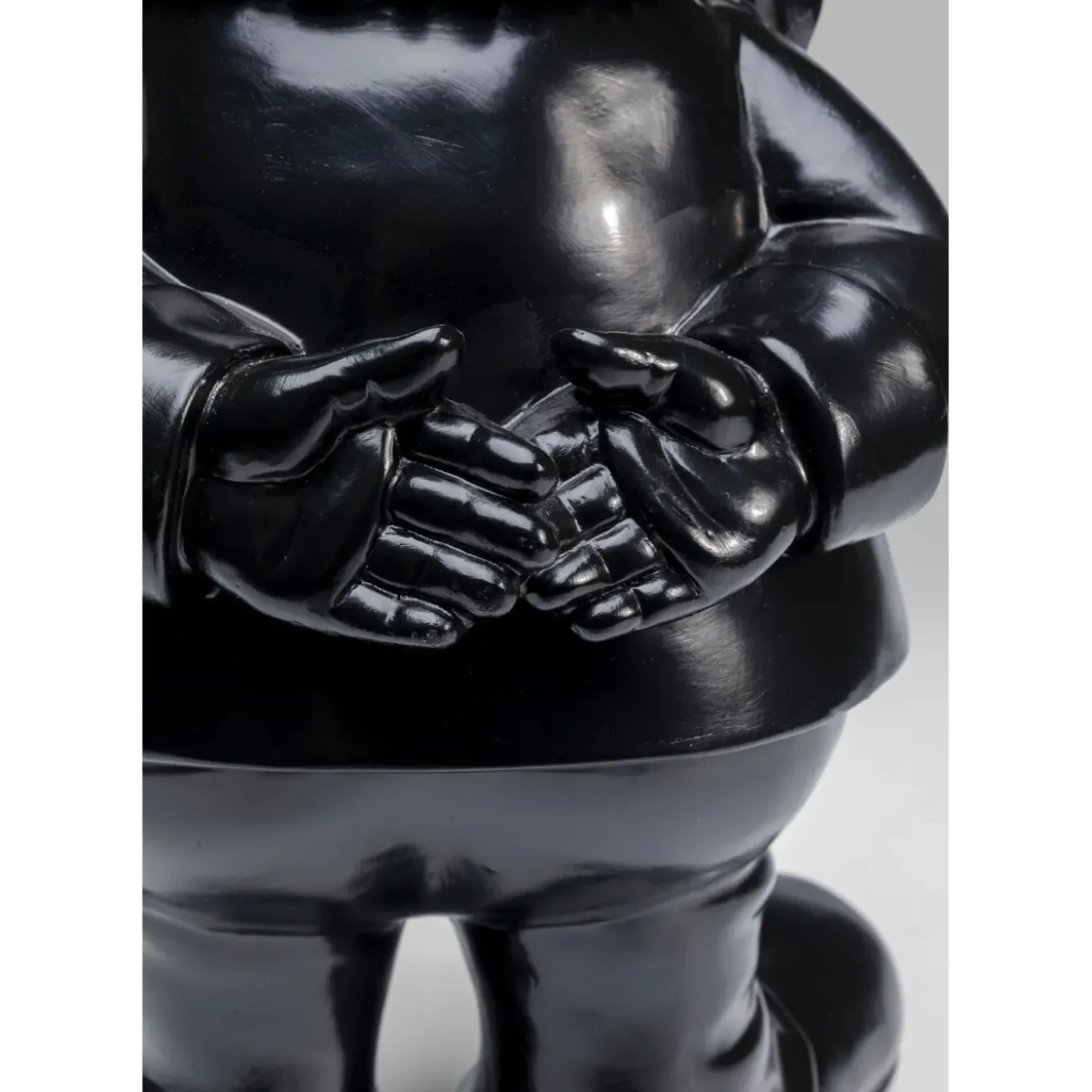 Figurine Décorative Nain Standing Noir-Dore 60