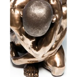 Figurine Décorative Nude Man Hug Bronze 54Cm