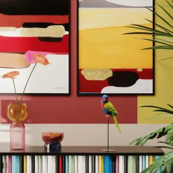 Figurine Décorative Parrot Vert 36Cm