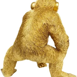 Figurine Décorative Playing Ape Dore 50Cm