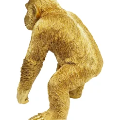 Figurine Décorative Playing Ape Dore 50Cm