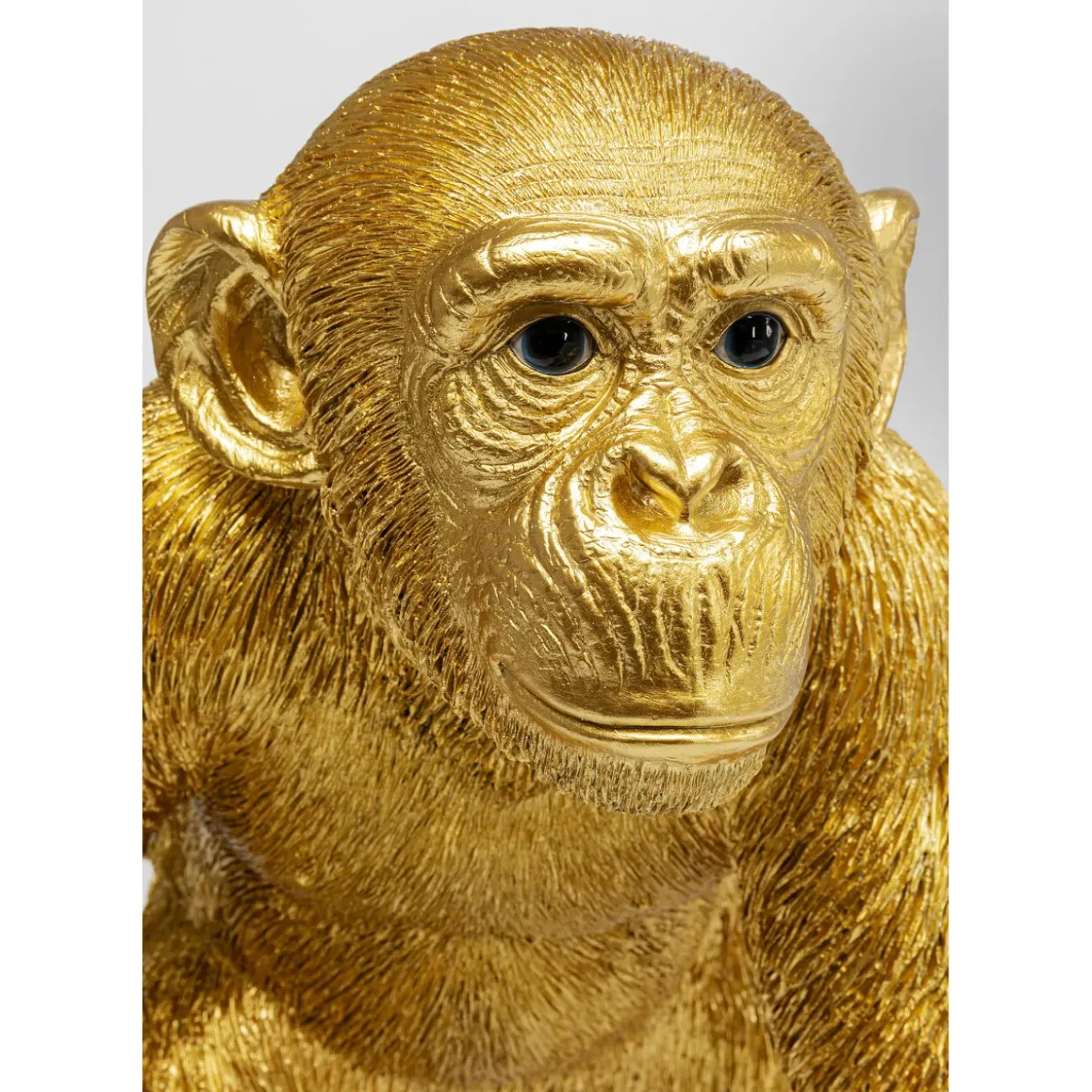 Figurine Décorative Playing Ape Dore 50Cm