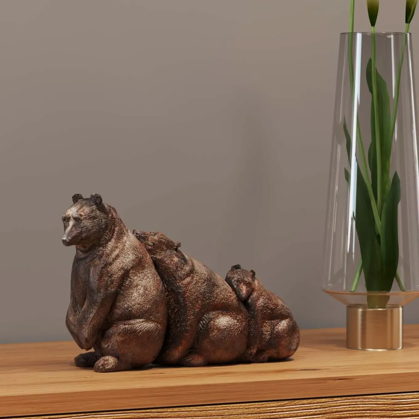 Figurine Décorative Relaxed Bear Family