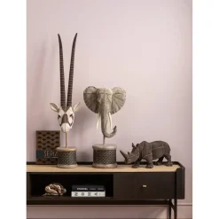 Figurine Décorative Rhino Rivets Pearls 25Cm