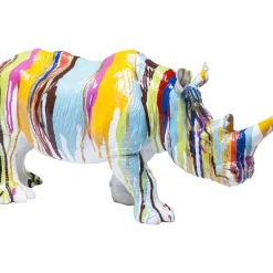 Figurine Décorative Rhino Colore 26Cm
