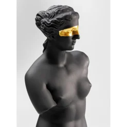 Figurine Décorative Sculpture Noir 48Cm