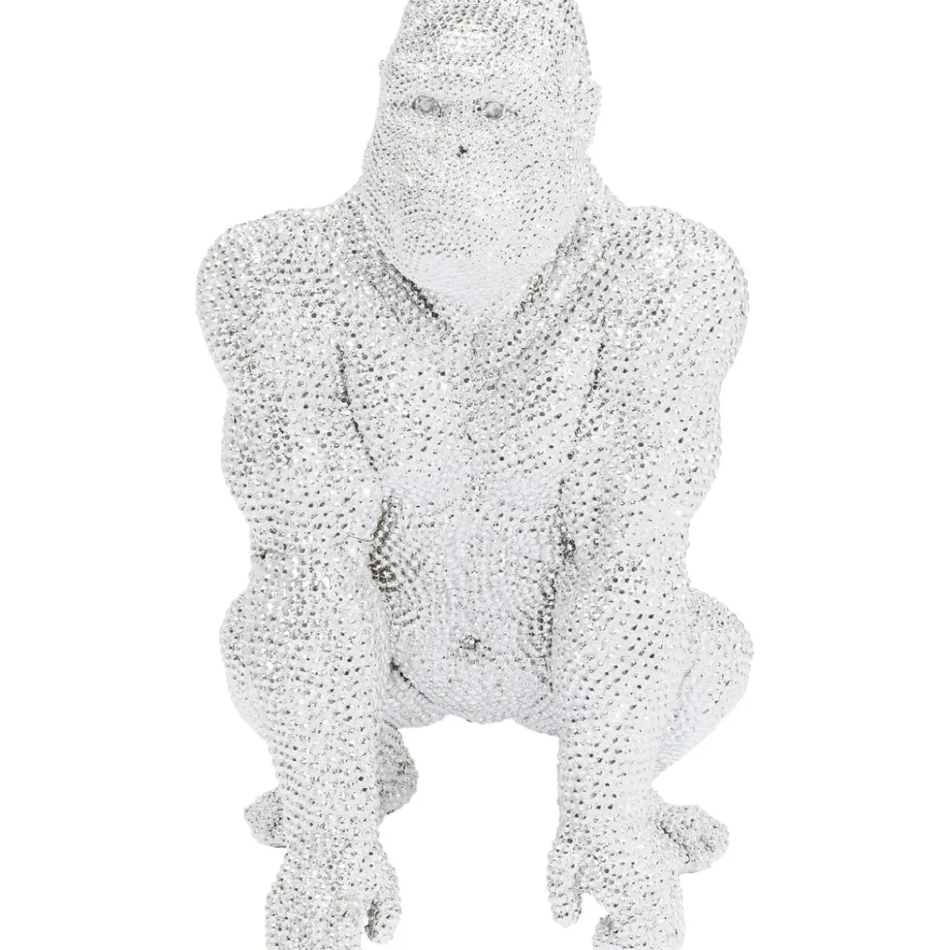Figurine Décorative Shiny Gorilla Argente 80Cm
