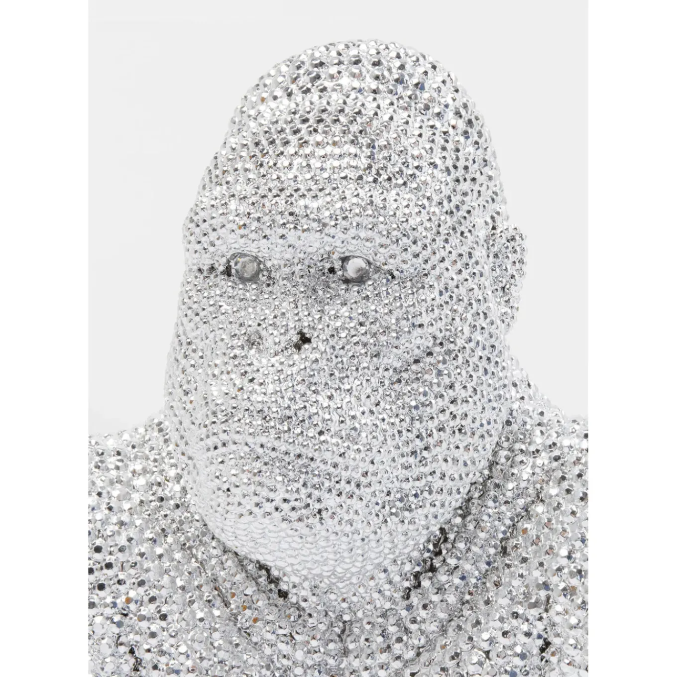 Figurine Décorative Shiny Gorilla Argente 80Cm