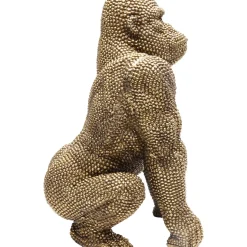 Figurine Décorative Shiny Gorilla Dore 46Cm