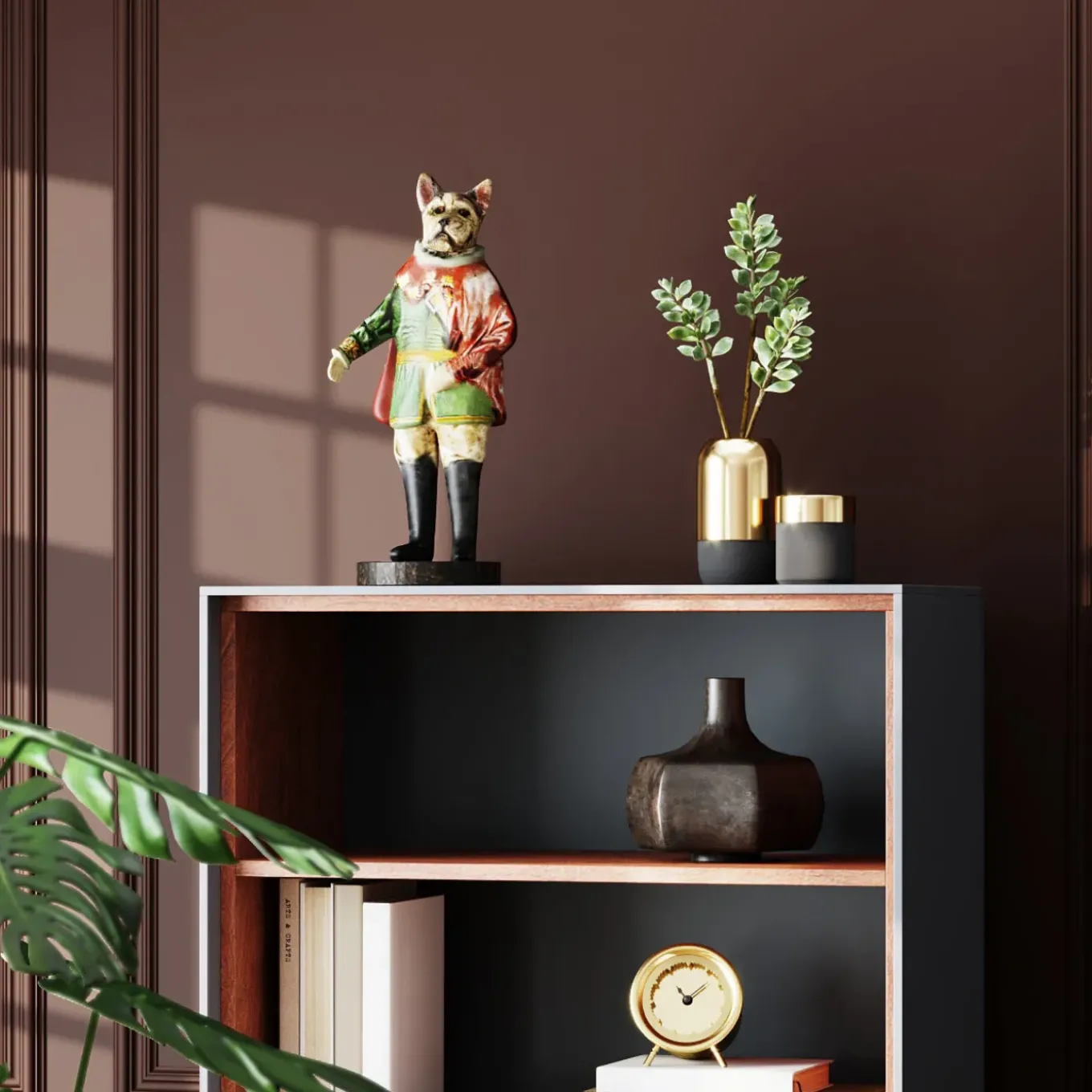 Figurine Décorative Sir Frenchie Standing 41Cm