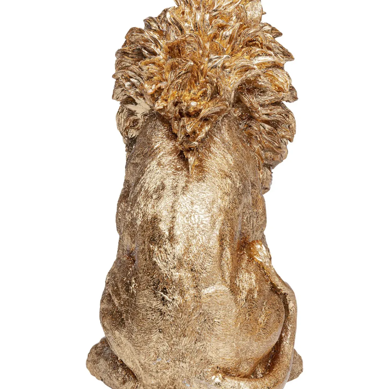 Figurine Décorative Sitting Lion Dore 42Cm