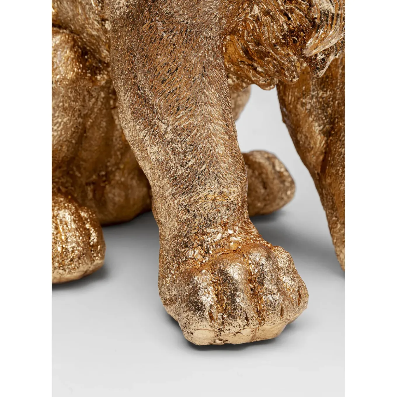 Figurine Décorative Sitting Lion Dore 42Cm