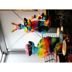Figurine Décorative Sitting Dog Rainbow 173Cm
