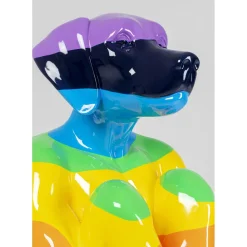 Figurine Décorative Sitting Dog Rainbow 173Cm