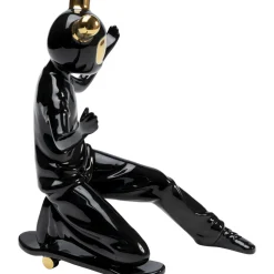 Figurine Décorative Skating Astronaut Noir