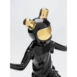 Figurine Décorative Skating Astronaut Noir